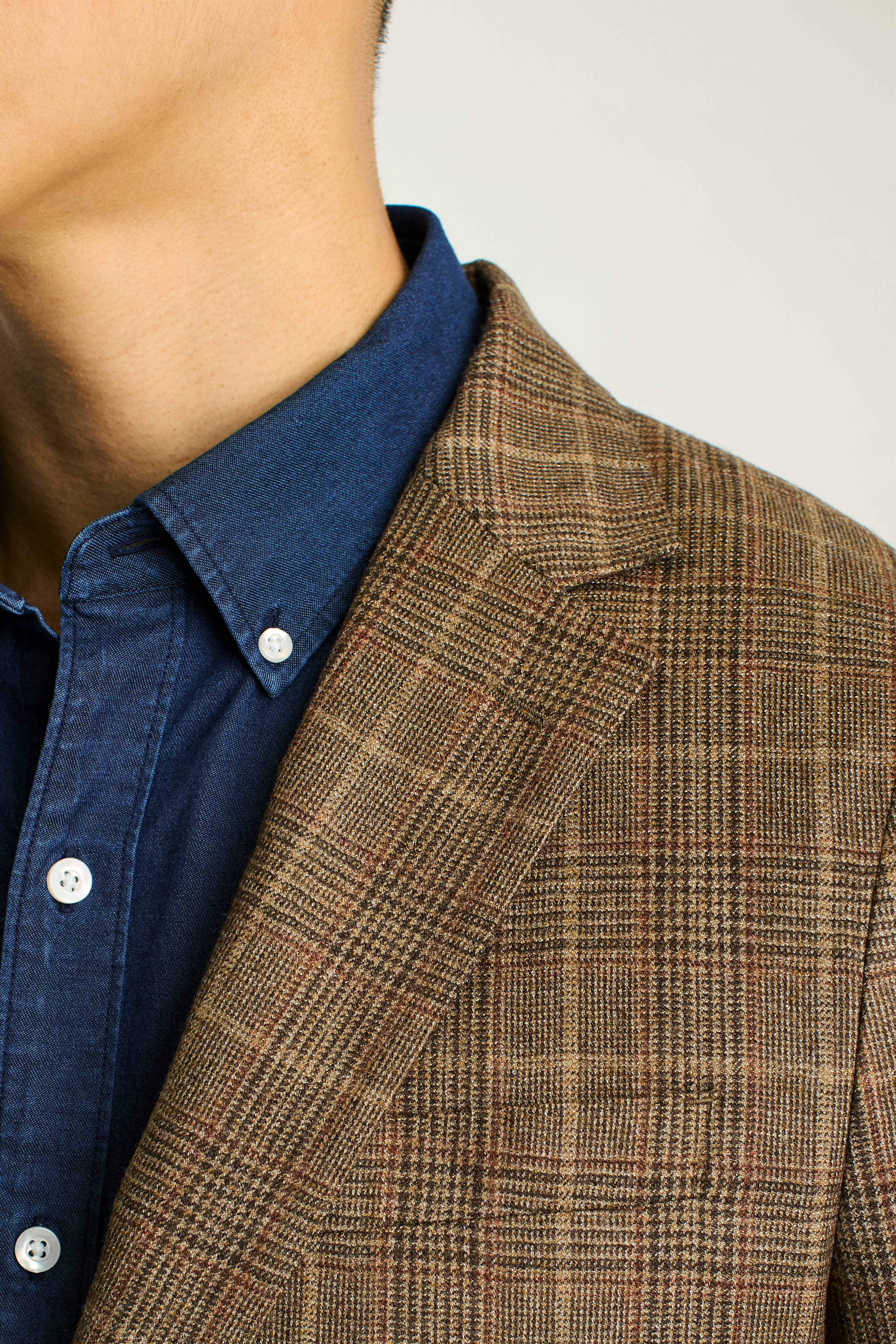 Jetsetter Unconstructed Blazer chestnut glen plaid