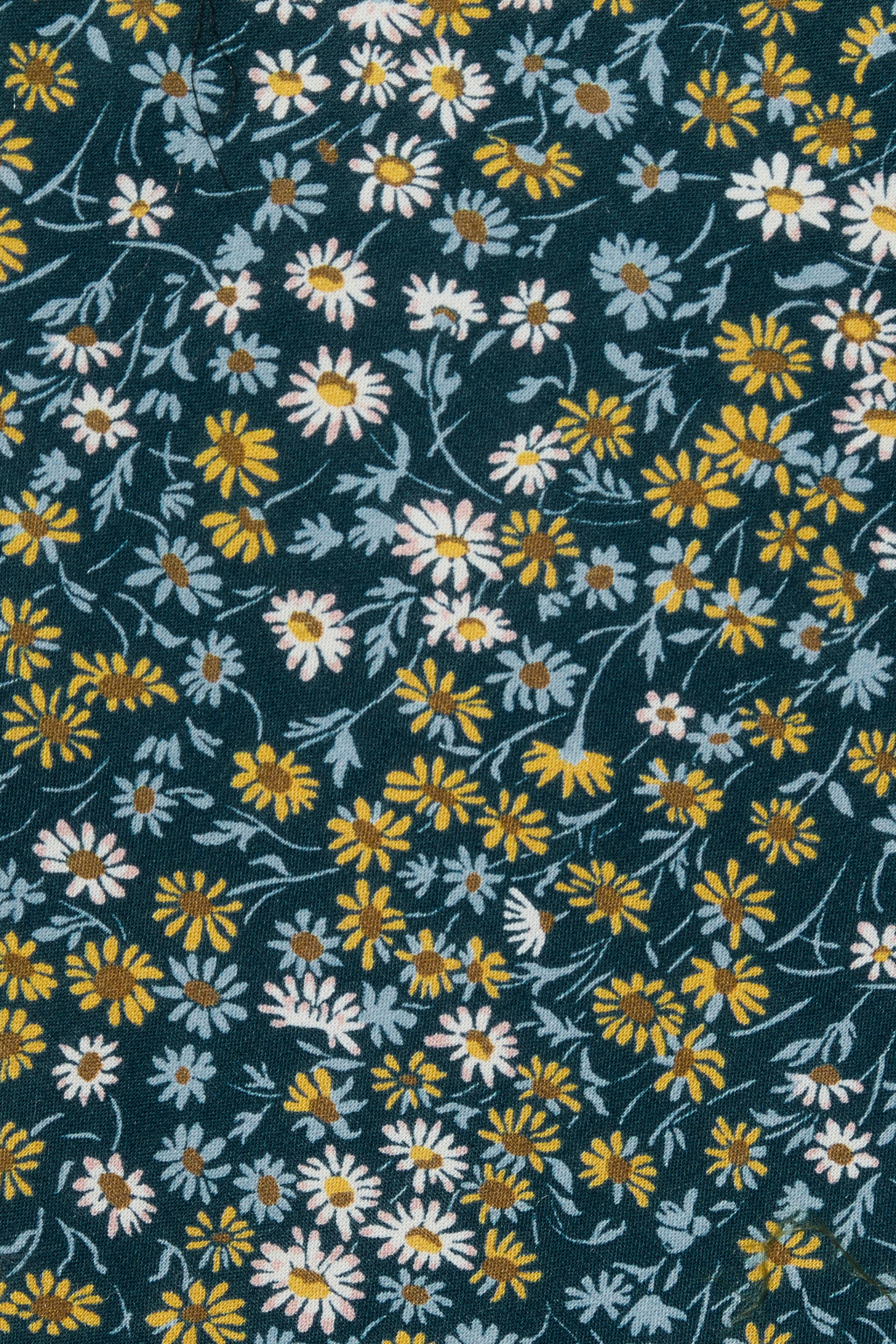 Cotton Necktie Made With Liberty Fabric blue marguerite floral
