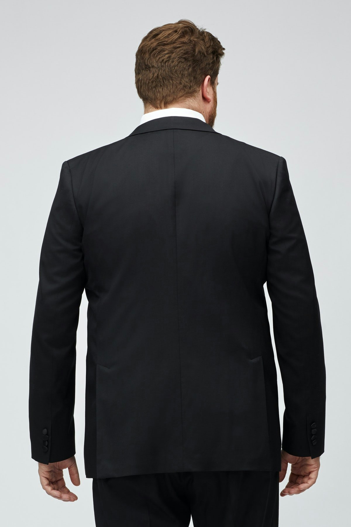 Italian Performance Tuxedo Jacket Extended Sizes true black