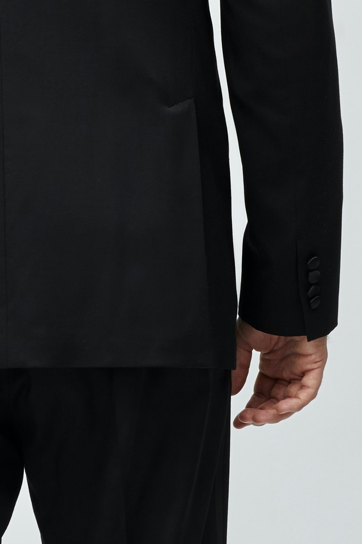 Italian Performance Tuxedo Jacket Extended Sizes true black