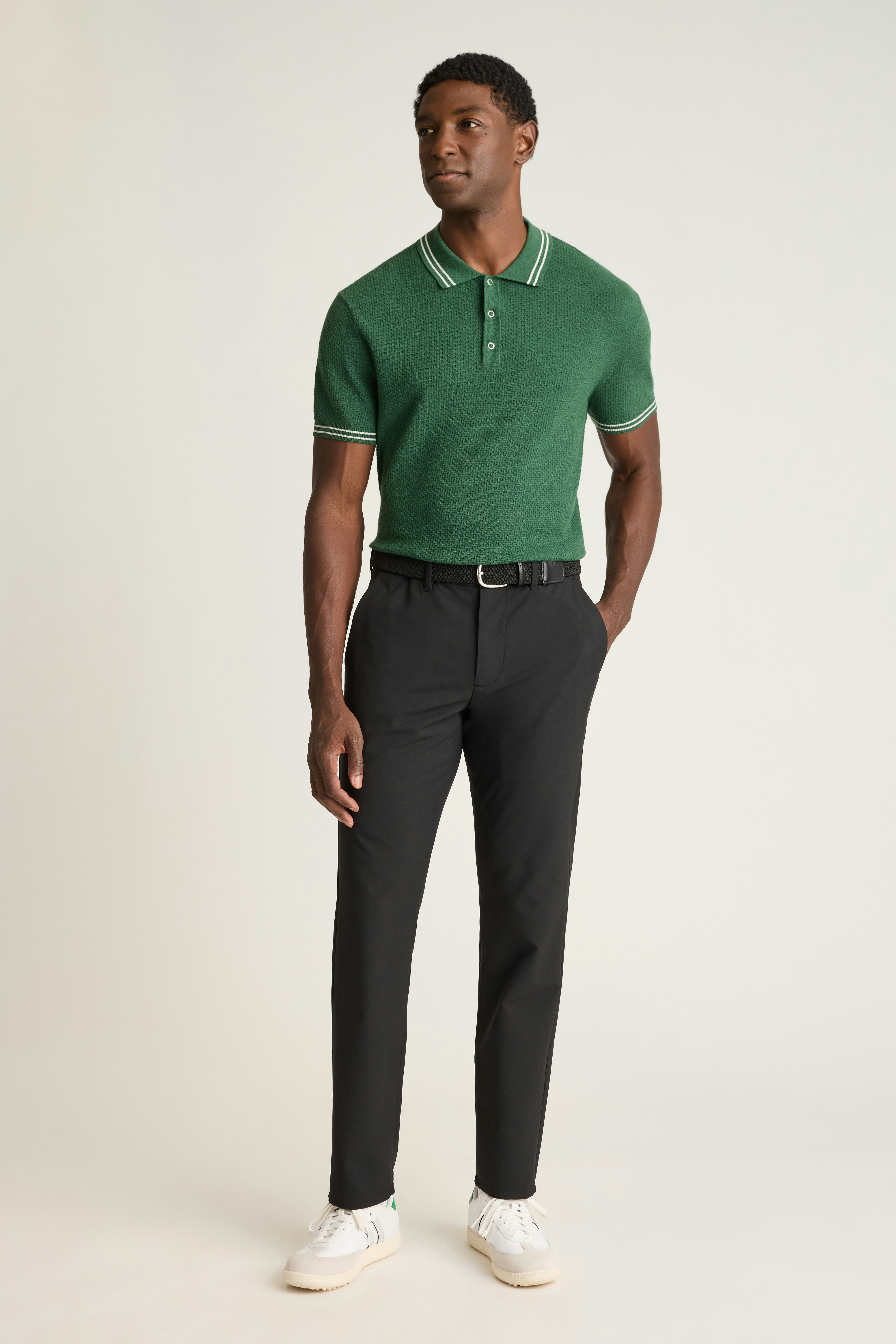Fairgame Sweater Polo forest green