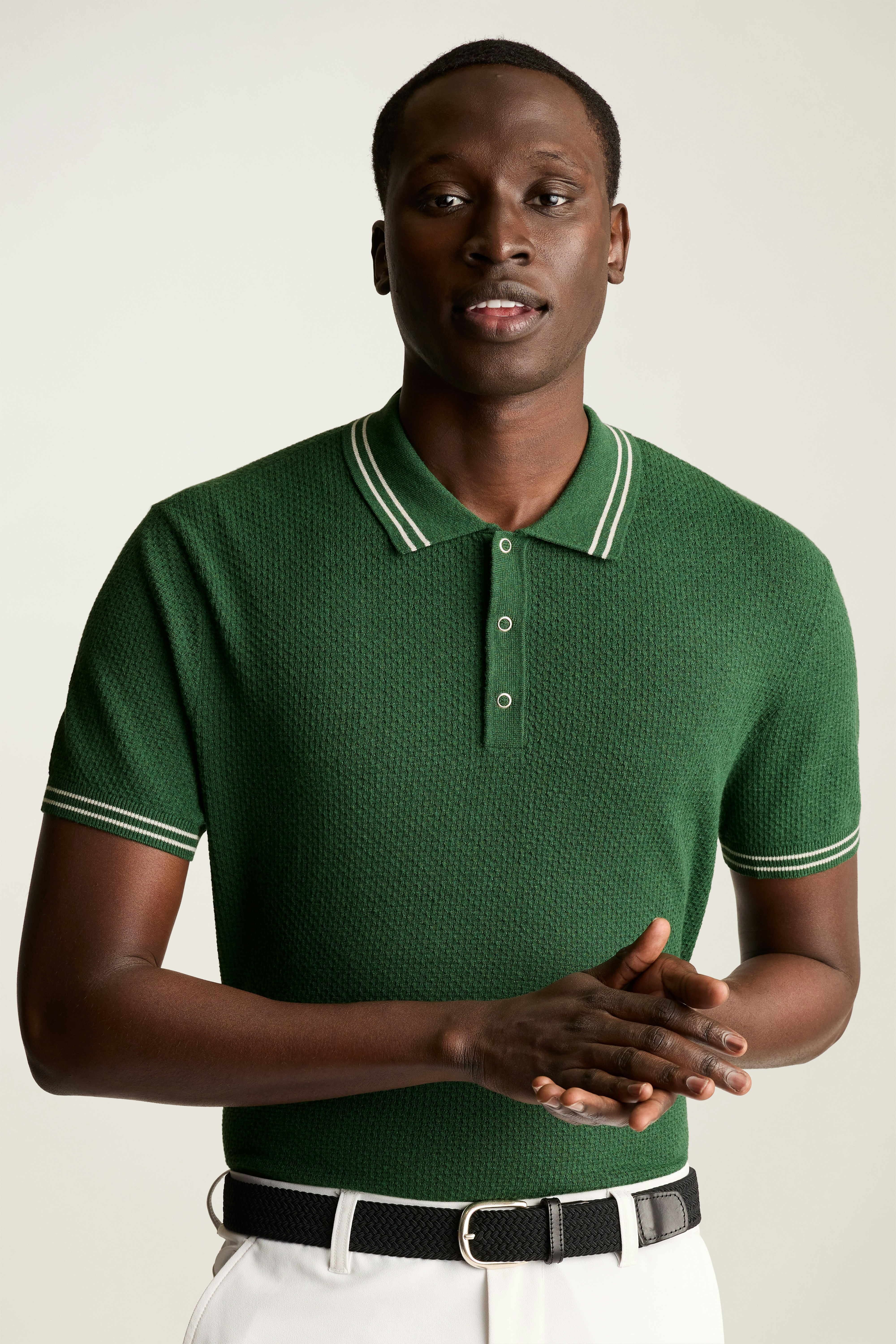 Fairgame Sweater Polo forest green