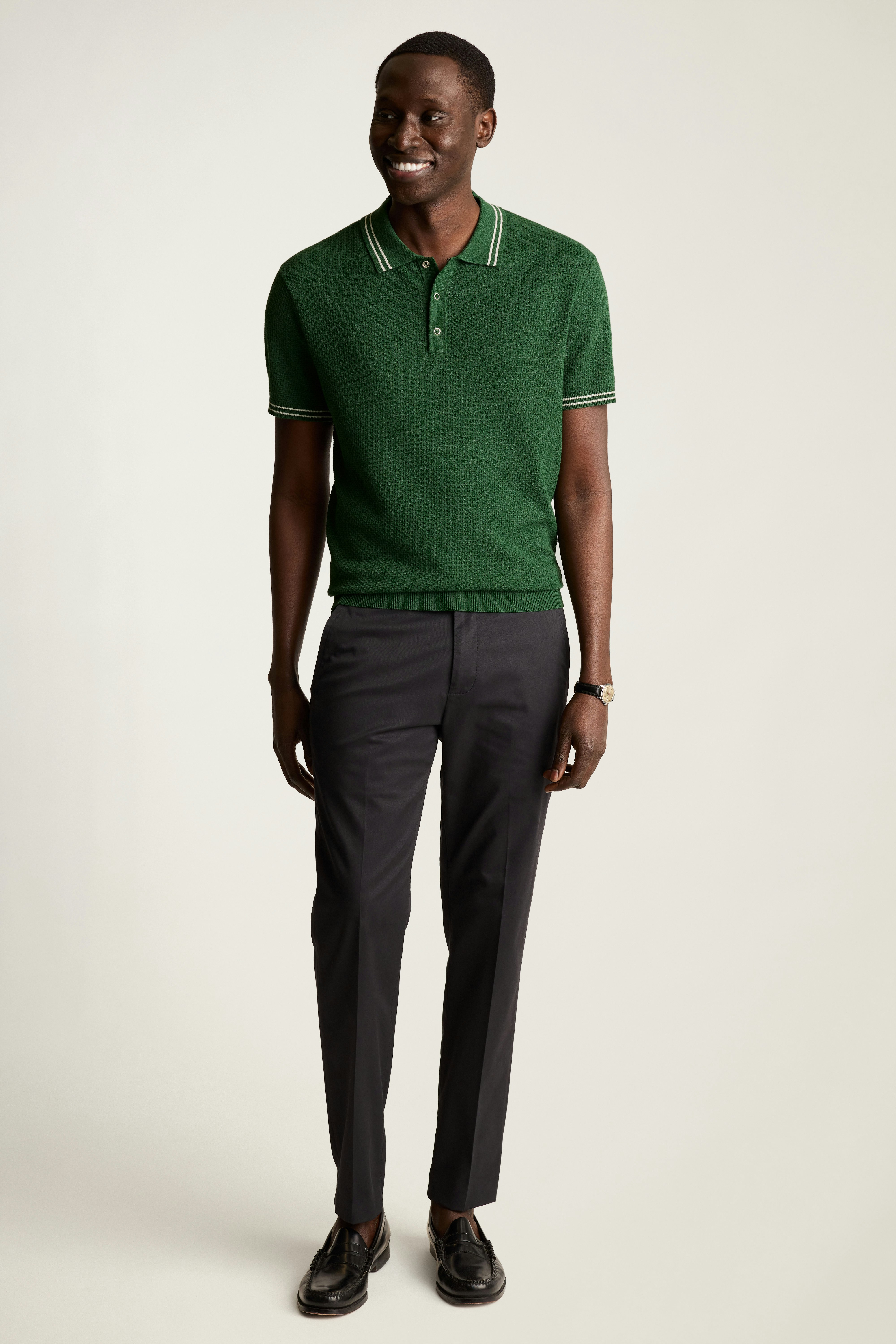 Fairgame Sweater Polo forest green