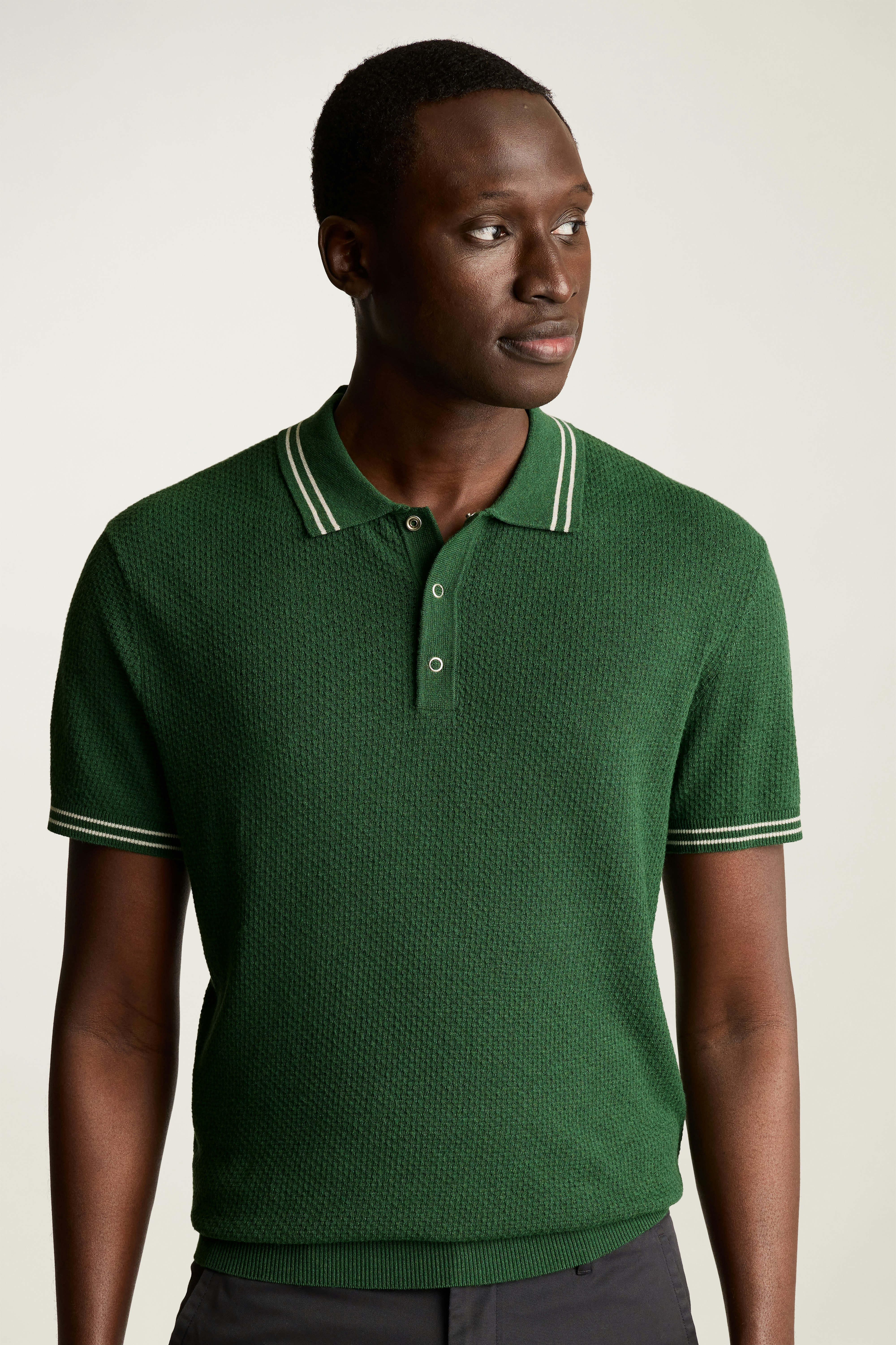 Fairgame Sweater Polo forest green